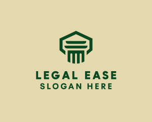 Law - Column Law Pillar logo design