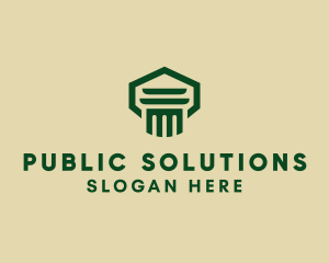 Government - Column Law Pillar logo design