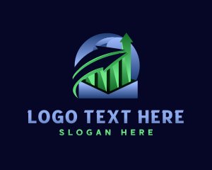 Sales - Stock Marketing Arrow logo design