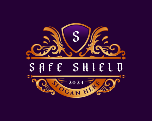 Elegant Crest Shield logo design