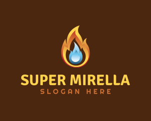 Heat - Fire Ice Fuel Temperature logo design