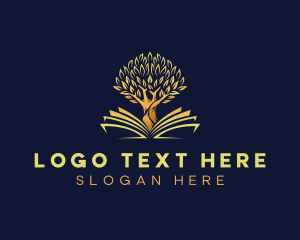 Book Store - Tree Book Education logo design