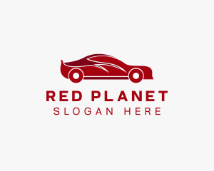 Red Sports Car logo design