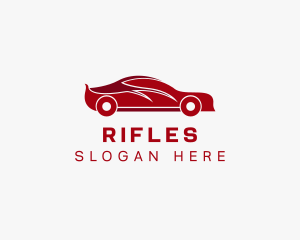 Supercar - Red Sports Car logo design