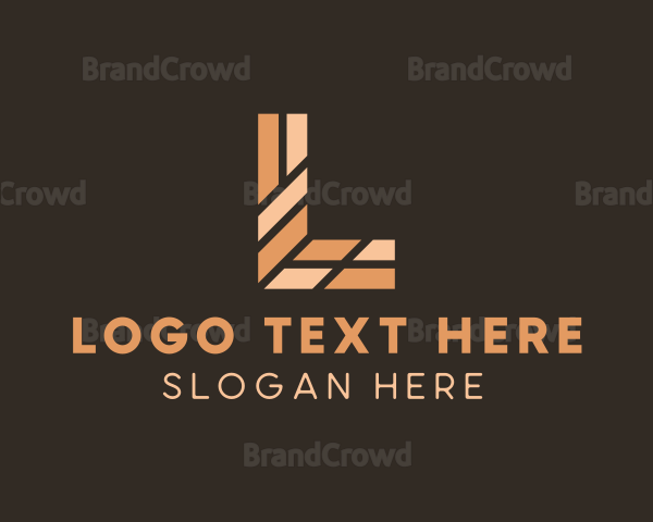 Geometric Construction Letter L Logo