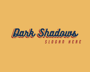 Retro Shadow Business logo design