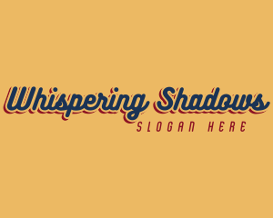 Retro Shadow Business logo design