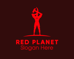 Red Human Communist  logo design