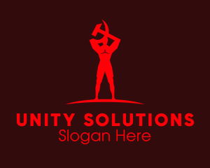 United - Red Human Communist logo design