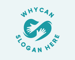 Environmental Awareness - Charity Foundation Hand logo design