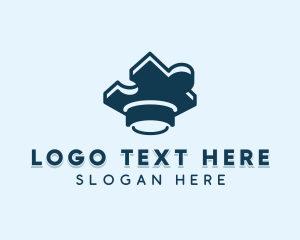 Toy Store - Jigsaw Puzzle Learning logo design
