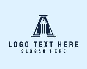 Letter A - Pen Pillar Pencil Publishing logo design