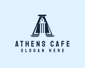 Athens - Pen Pillar Pencil Publishing logo design