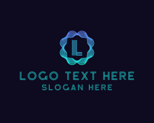 Link - Gradient Laboratory Letter logo design