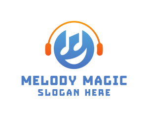 Song - Happy Music Disc Jockey logo design