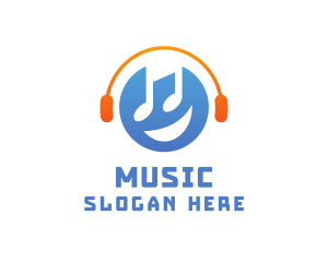 Happy Music Disc Jockey logo design