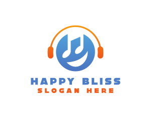 Happy Music Disc Jockey logo design