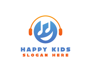 Happy Music Disc Jockey logo design