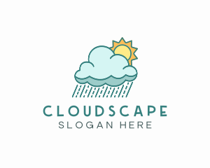 Rain Cloud Sun logo design