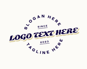 Branding - Retro Tilted Business logo design