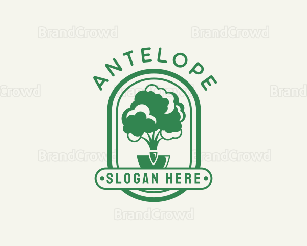 Shovel Tree Gardening Logo