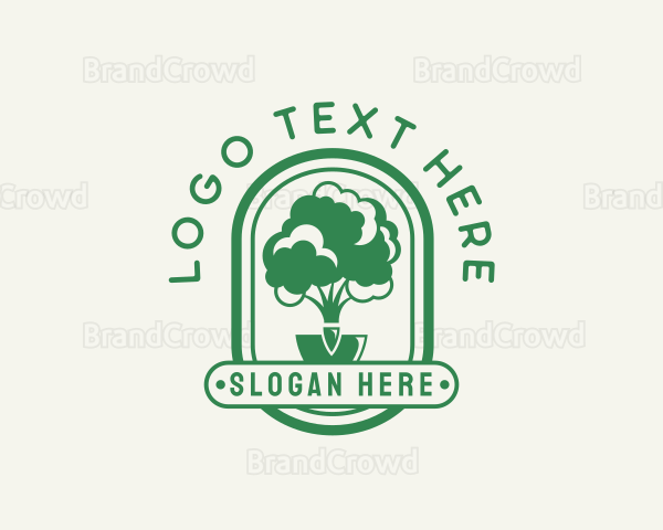Shovel Tree Gardening Logo