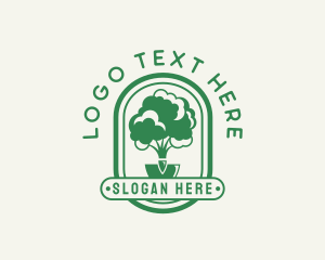 Landscaper - Shovel Tree Gardening logo design