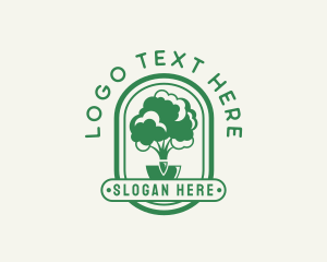 Shovel Tree Gardening Logo