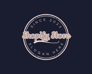 Hipster Store Brand logo design