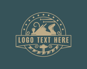 Vintage - Carpenter Wood Planer logo design