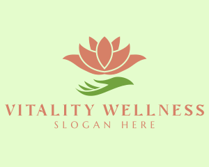 Lotus Hand Wellness logo design