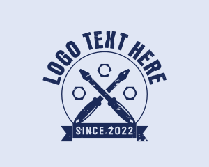 Tool - Screwdriver Tool Maintenance logo design