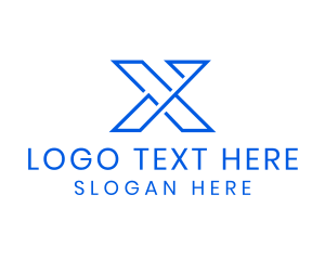 Cyber - Digital Finance Letter X logo design