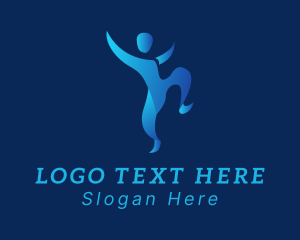 Blue - Social Worker Human Volunteer logo design