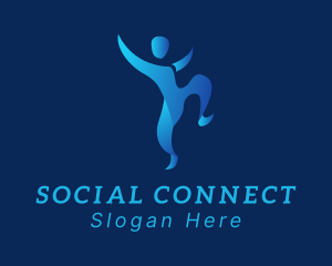 Social Worker Human Volunteer logo design