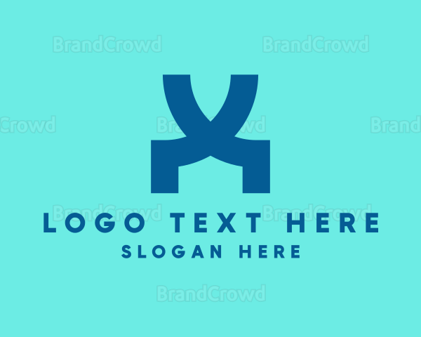 Modern Business Letter X Logo