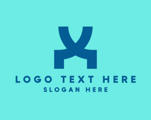 Website - Modern Business Letter X logo design