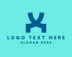 Lettermark - Modern Business Letter X logo design