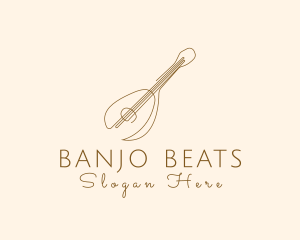 Banjo - Simple Ukulele Guitar logo design