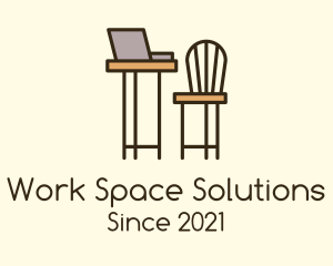 Desk - Working Space Furniture logo design