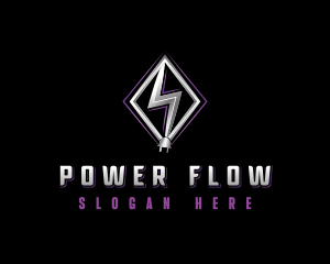 Power Electric Plug logo design