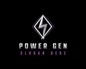 Power Electric Plug logo design