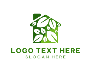 Leaves - Gardening Greenhouse Leaves logo design