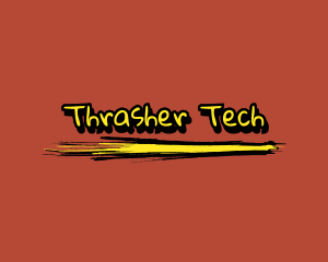 Thrasher - Urban Bright Graffiti logo design