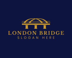 Arch Bridge Structure logo design