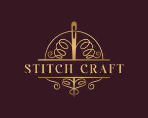 Dressmaking - Needle Craft Crochet logo design