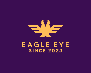 Golden Crown Eagle logo design