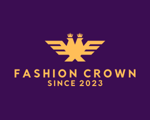 Golden Crown Eagle logo design