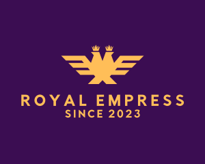 Empress - Golden Crown Eagle logo design