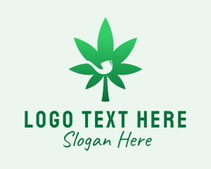 Cannabis Leaf Pipe  Logo